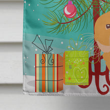 Load image into Gallery viewer, Holland Lop Rabbit Christmas Flag Canvas House Size BB9335CHF