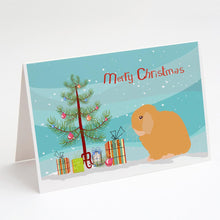Load image into Gallery viewer, Holland Lop Rabbit Christmas Greeting Cards -  Blank Note Cards – 8-Pack of Artist-Designed Cards with Envelopes