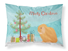 Load image into Gallery viewer, Holland Lop Rabbit Christmas Fabric Standard Pillowcase – Artistic Decorative Front, White Back BB9335PILLOWCASE