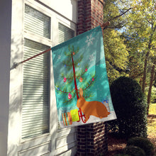 Load image into Gallery viewer, Rex Rabbit Christmas Flag Canvas House Size BB9336CHF
