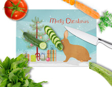 Load image into Gallery viewer, Rex Rabbit Christmas Glass Cutting Boards – Durable, Decorative Kitchen Art Large BB9336LCB