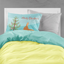Load image into Gallery viewer, Rex Rabbit Christmas Fabric Standard Pillowcase – Artistic Decorative Front, White Back BB9336PILLOWCASE