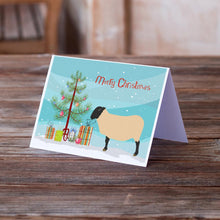 Load image into Gallery viewer, Suffolk Sheep Christmas Greeting Cards -  Blank Note Cards – 8-Pack of Artist-Designed Cards with Envelopes