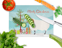 Load image into Gallery viewer, Scottish Blackface Sheep Christmas Glass Cutting Boards – Durable, Decorative Kitchen Art Large BB9340LCB