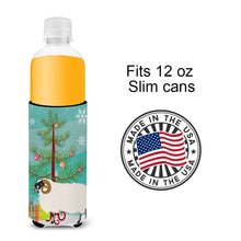 Load image into Gallery viewer, Scottish Blackface Sheep Christmas   Hugger for slim cans BB9340MUK