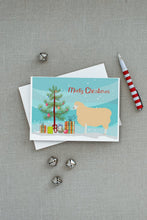 Load image into Gallery viewer, English Leicester Longwool Sheep Christmas Greeting Cards -  Blank Note Cards – 8-Pack of Artist-Designed Cards with Envelopes