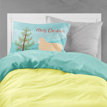 Load image into Gallery viewer, English Leicester Longwool Sheep Christmas Fabric Standard Pillowcase – Artistic Decorative Front, White Back BB9341PILLOWCASE