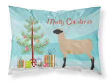 Load image into Gallery viewer, Hampshire Down Sheep Christmas Fabric Standard Pillowcase – Artistic Decorative Front, White Back BB9343PILLOWCASE