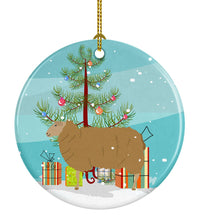 Load image into Gallery viewer, East Friesian Sheep Christmas Ornament - Round Ceramic Ornament – Artist-Designed Keepsake Decoration BB9344CO1