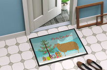 Load image into Gallery viewer, East Friesian Sheep Christmas Doormat - 18x27 Decorative Floor Mat – Indoor/Outdoor Rug with Artistic Flair BB9344MAT