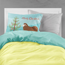 Load image into Gallery viewer, Merino Sheep Christmas Fabric Standard Pillowcase – Artistic Decorative Front, White Back BB9348PILLOWCASE