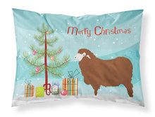 Load image into Gallery viewer, Merino Sheep Christmas Fabric Standard Pillowcase – Artistic Decorative Front, White Back BB9348PILLOWCASE