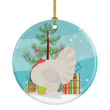 Load image into Gallery viewer, White Holland Turkey Christmas Ornament - Round Ceramic Ornament – Artist-Designed Keepsake Decoration BB9350CO1