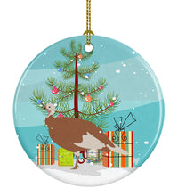 Load image into Gallery viewer, Jersey Buff Turkey Hen Christmas Ornament - Round Ceramic Ornament – Artist-Designed Keepsake Decoration BB9351CO1
