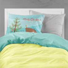 Load image into Gallery viewer, Jersey Buff Turkey Hen Christmas Fabric Standard Pillowcase – Artistic Decorative Front, White Back BB9351PILLOWCASE