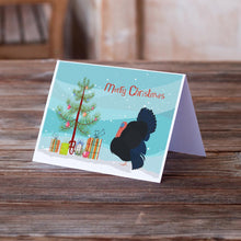 Load image into Gallery viewer, Norfolk Black Turkey Christmas Greeting Cards -  Blank Note Cards – 8-Pack of Artist-Designed Cards with Envelopes