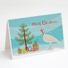 Load image into Gallery viewer, Beltsville Small White Turkey Hen Christmas Greeting Cards -  Blank Note Cards – 8-Pack of Artist-Designed Cards with Envelopes
