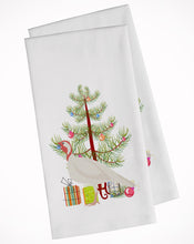 Load image into Gallery viewer, Beltsville Small White Turkey Hen Christmas Kitchen Towels – Set of 2 - Decorative &amp; Absorbent Cotton | BB9356WTKT