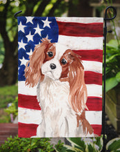 Load image into Gallery viewer, Blenheim Cavalier Spaniel Patriotic Garden Flag - Outdoor Decorative Yard Flag BB9358GF