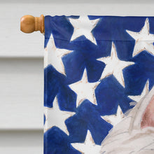 Load image into Gallery viewer, Westie Patriotic Flag Canvas House Size BB9359CHF