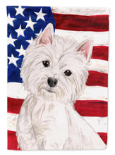 Load image into Gallery viewer, Westie Patriotic Garden Flag - Outdoor Decorative Yard Flag BB9359GF