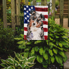 Load image into Gallery viewer, Australian Shepherd Patriotic Garden Flag - Outdoor Decorative Yard Flag BB9362GF