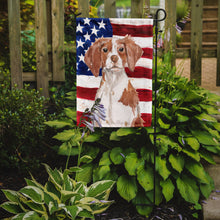 Load image into Gallery viewer, Brittany Spaniel Patriotic Garden Flag - Outdoor Decorative Yard Flag BB9364GF
