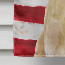 Load image into Gallery viewer, Yellow Labrador Patriotic Flag Canvas House Size BB9366CHF