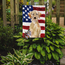 Load image into Gallery viewer, Yellow Labrador Patriotic Garden Flag - Outdoor Decorative Yard Flag BB9366GF