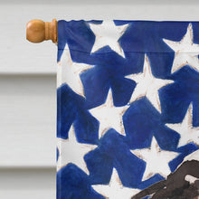 Load image into Gallery viewer, Tricolor Cavalier Spaniel Patriotic Flag Canvas House Size BB9367CHF