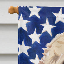 Load image into Gallery viewer, Champagne Cockapoo Patriotic Flag Canvas House Size BB9375CHF