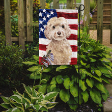 Load image into Gallery viewer, Champagne Cockapoo Patriotic Garden Flag - Outdoor Decorative Yard Flag BB9375GF