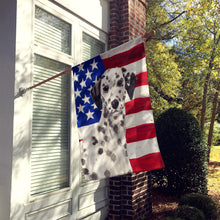 Load image into Gallery viewer, Dalmatian Patriotic Flag Canvas House Size BB9380CHF