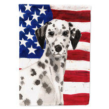 Load image into Gallery viewer, Dalmatian Patriotic Flag Canvas House Size BB9380CHF