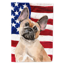 Load image into Gallery viewer, Fawn French Bulldog Patriotic Flag Canvas House Size BB9382CHF