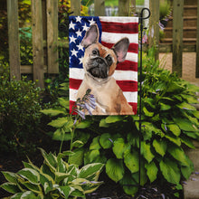 Load image into Gallery viewer, Fawn French Bulldog Patriotic Garden Flag - Outdoor Decorative Yard Flag BB9382GF