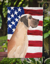 Load image into Gallery viewer, Fawn Natural Great Dane Patriotic Garden Flag - Outdoor Decorative Yard Flag BB9384GF