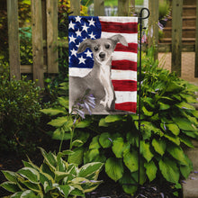 Load image into Gallery viewer, Italian Greyhound Patriotic Garden Flag - Outdoor Decorative Yard Flag BB9387GF