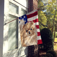 Load image into Gallery viewer, Pomeranian Patriotic Flag Canvas House Size BB9390CHF