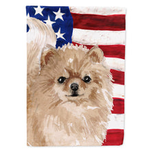 Load image into Gallery viewer, Pomeranian Patriotic Flag Canvas House Size BB9390CHF