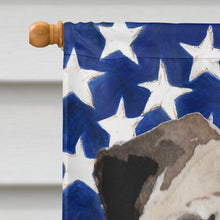 Load image into Gallery viewer, Fawn Pug Patriotic Flag Canvas House Size BB9391CHF
