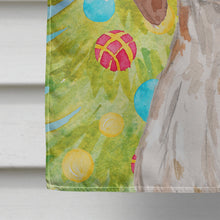 Load image into Gallery viewer, Brittany Spaniel Christmas Flag Canvas House Size BB9399CHF