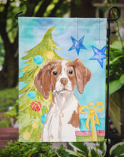 Load image into Gallery viewer, Brittany Spaniel Christmas Garden Flag - Outdoor Decorative Yard Flag BB9399GF