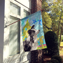 Load image into Gallery viewer, Border Collie Christmas Flag Canvas House Size BB9408CHF