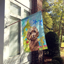 Load image into Gallery viewer, Brown Cockapoo Christmas Flag Canvas House Size BB9409CHF
