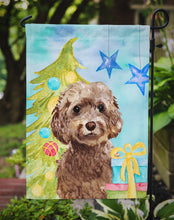 Load image into Gallery viewer, Brown Cockapoo Christmas Garden Flag - Outdoor Decorative Yard Flag BB9409GF