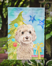 Load image into Gallery viewer, Champagne Cockapoo Christmas Garden Flag - Outdoor Decorative Yard Flag BB9410GF