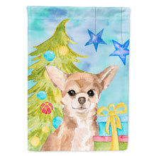 Load image into Gallery viewer, Chihuahua Christmas Flag Canvas House Size BB9411CHF