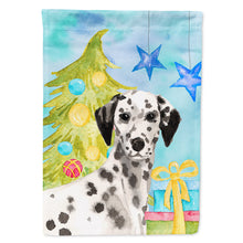 Load image into Gallery viewer, Dalmatian Christmas Flag Canvas House Size BB9415CHF