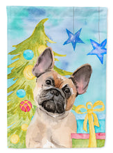 Load image into Gallery viewer, Fawn French Bulldog Christmas Flag Canvas House Size BB9417CHF